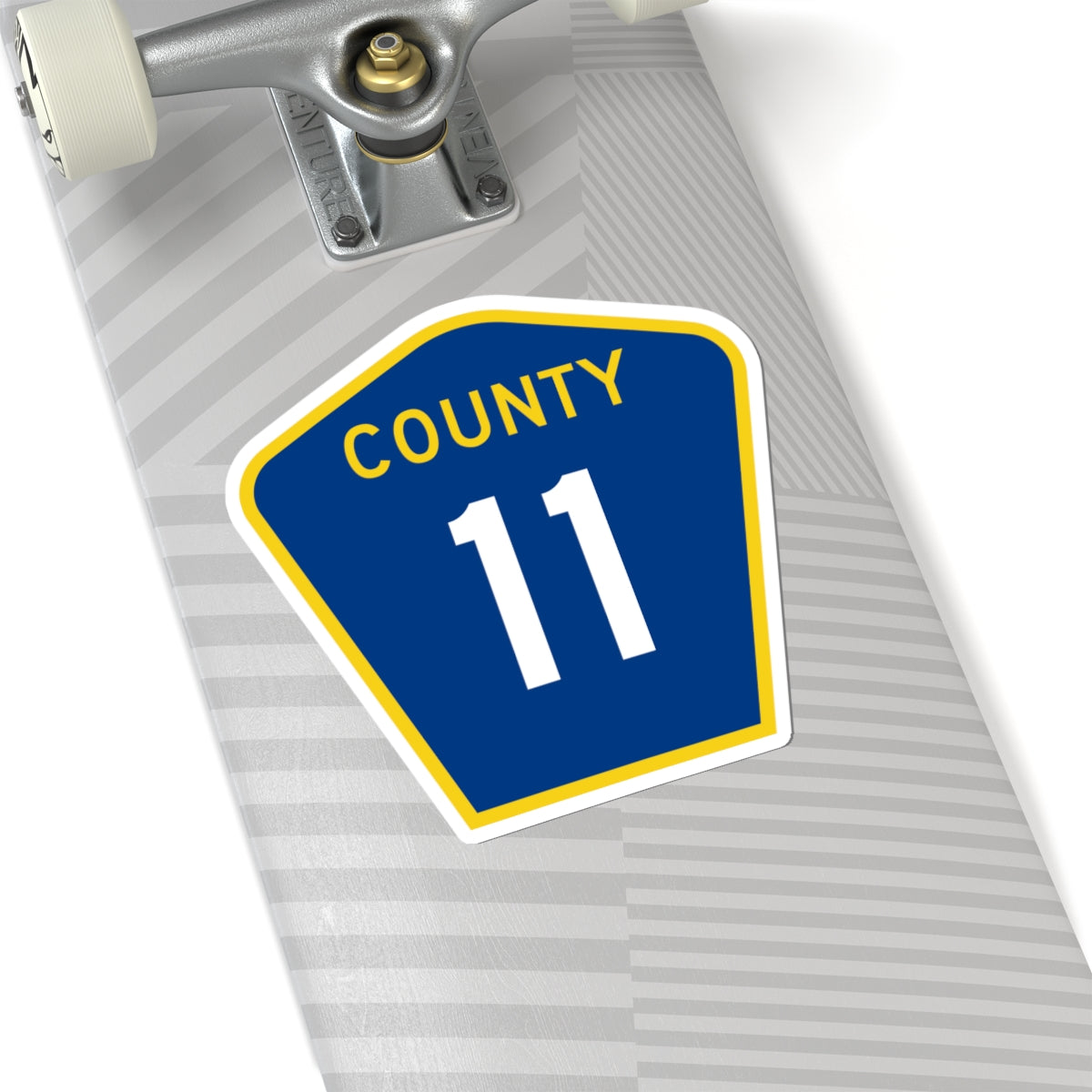 County 11 MN (Minnesota) (Road Sign) STICKER Vinyl Kiss-Cut Decal