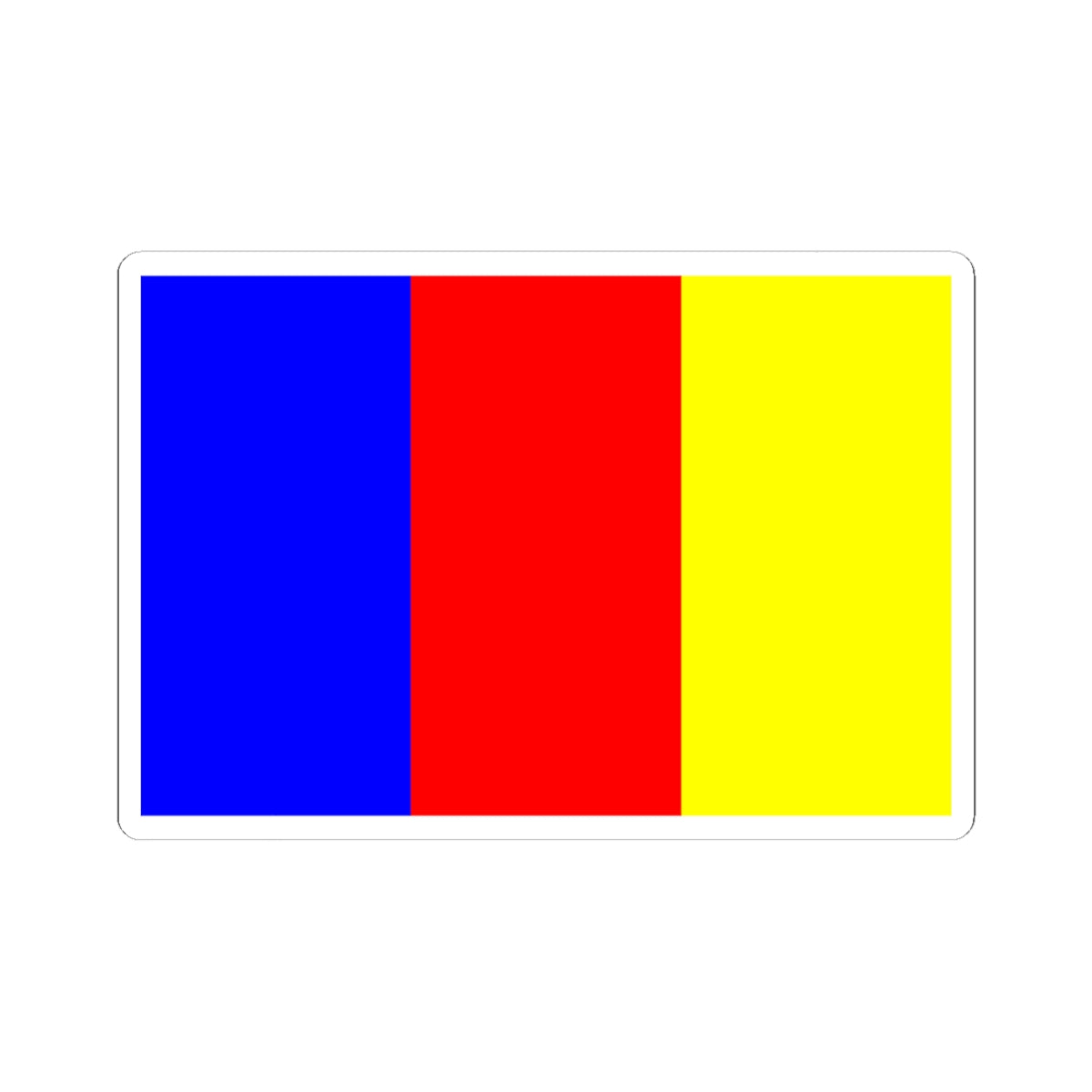 Flag of Ornans (France) STICKER Vinyl Kiss-Cut Decal