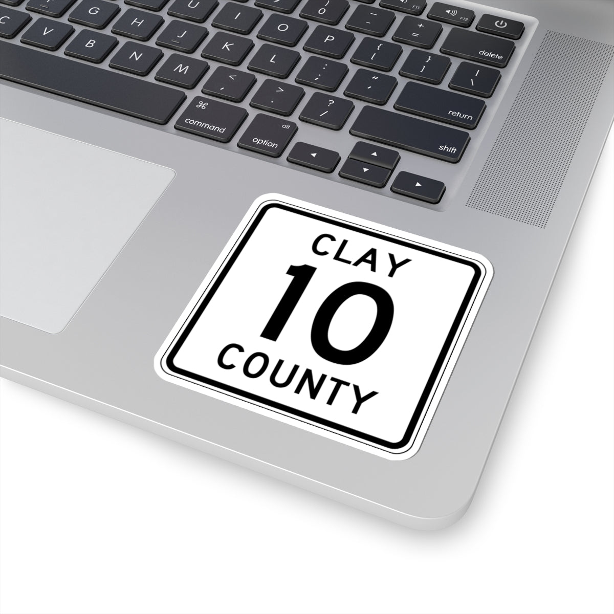Clay County 10 MN (Minnesota) (Road Sign) STICKER Vinyl Kiss-Cut Decal