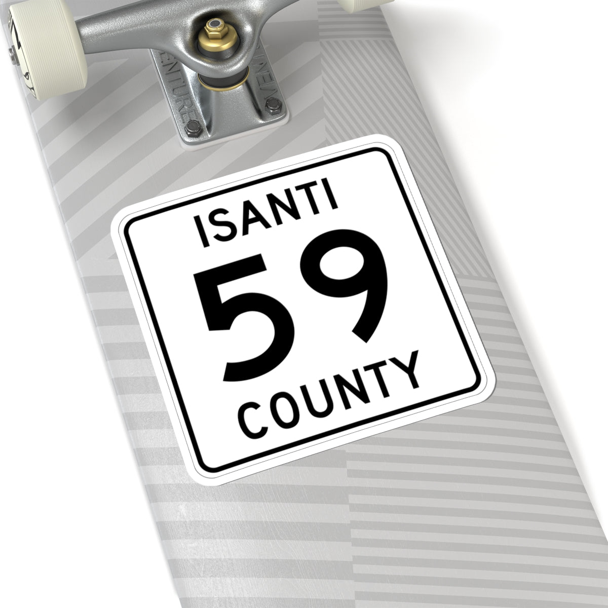 Isanti County 59 MN (Minnesota) (Road Sign) STICKER Vinyl Kiss-Cut Decal