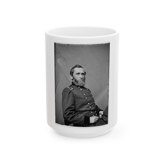 Portrait Of Brig. Gen. Benjamin M. Prentiss, Officer Of The Federal Army (Maj. Gen. From Nov. 29, 1862) (U.S. Civil War) White Coffee Mug