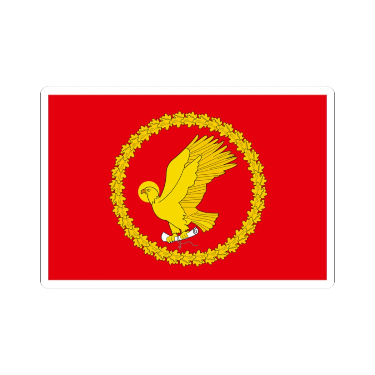 Flag of Ivanovo rayon Ivanovo oblast (Russia) STICKER Vinyl Kiss-Cut Decal