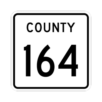 County 164 square (Minnesota) (Road Sign) STICKER Vinyl Kiss-Cut Decal