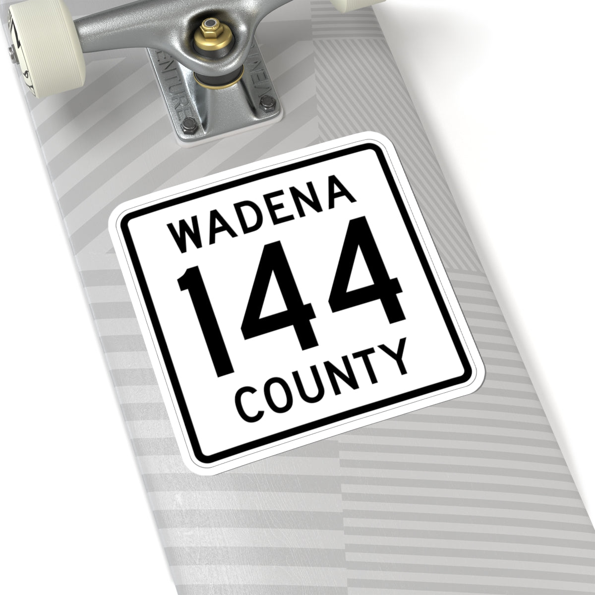 Wadena County 144 MN (Minnesota) (Road Sign) STICKER Vinyl Kiss-Cut Decal