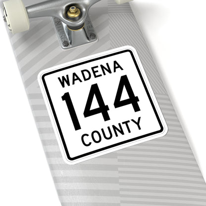 Wadena County 144 MN (Minnesota) (Road Sign) STICKER Vinyl Kiss-Cut Decal