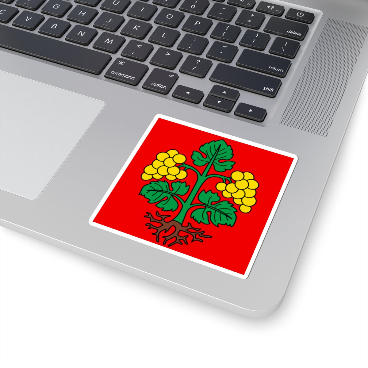 CHE Raron Bezirk Flag (Switzerland) STICKER Vinyl Kiss-Cut Decal
