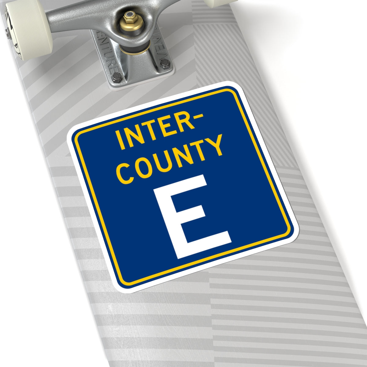 Inter County Route E MN (Minnesota) (Road Sign) STICKER Vinyl Kiss-Cut Decal