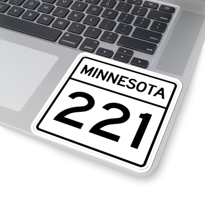 MN-221 1948 (Minnesota) (Road Sign) STICKER Vinyl Kiss-Cut Decal