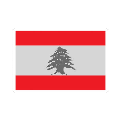 Flag of Lebanon - Red (Lebanon) STICKER Vinyl Kiss-Cut Decal