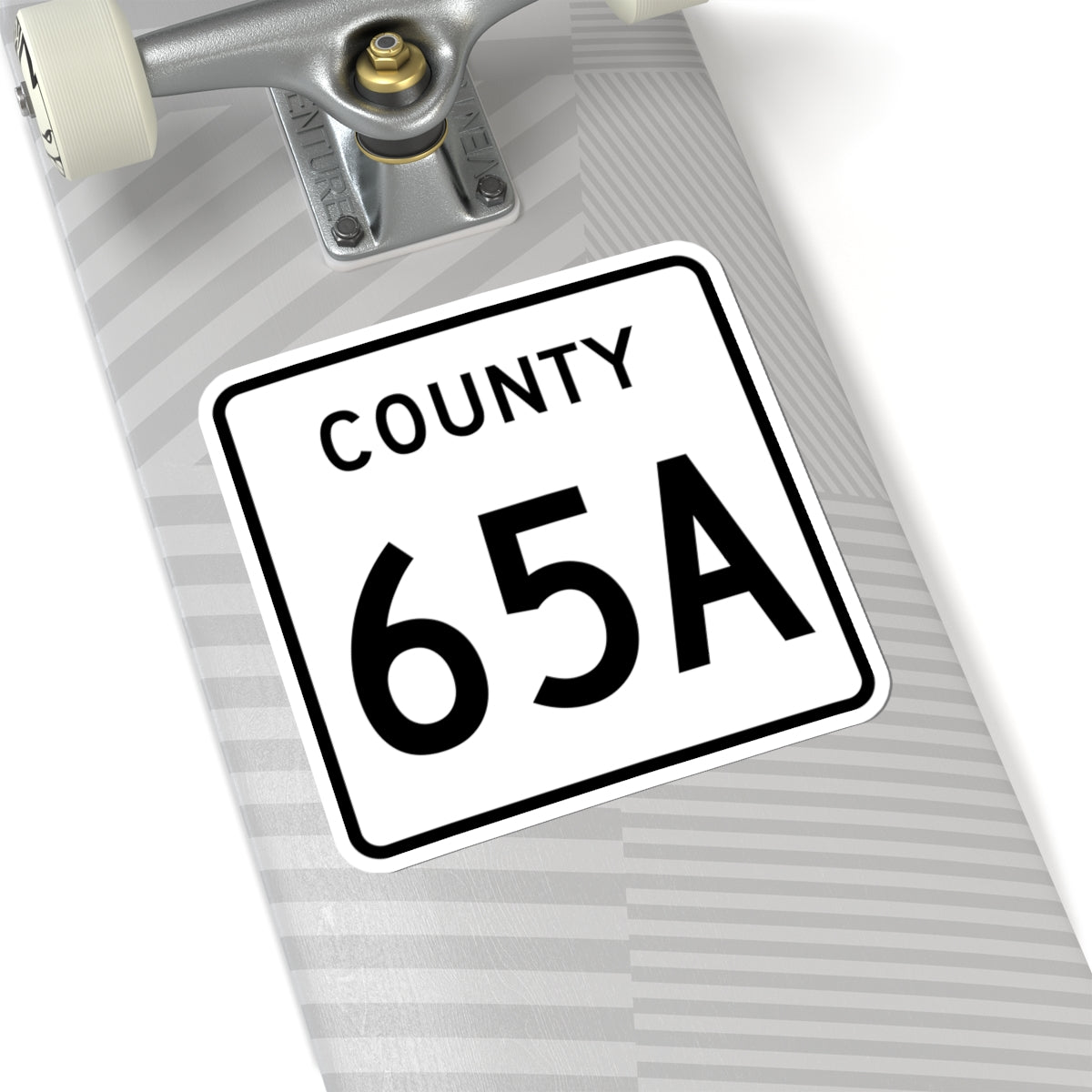 County 65A square (Minnesota) (Road Sign) STICKER Vinyl Kiss-Cut Decal