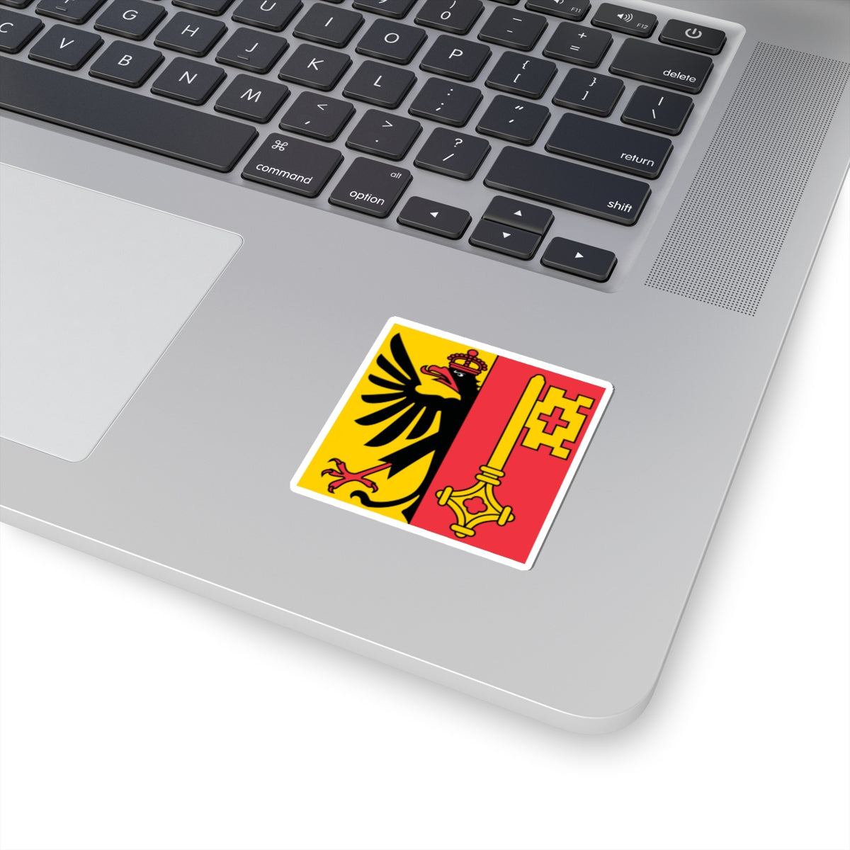 Flag of Canton of Geneva (Switzerland) STICKER Vinyl Kiss-Cut Decal