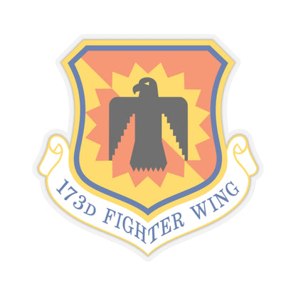 173rd Fighter Wing (U.S. Air Force) STICKER Vinyl Kiss-Cut Decal-3" × 3"-Transparent-The Sticker Space