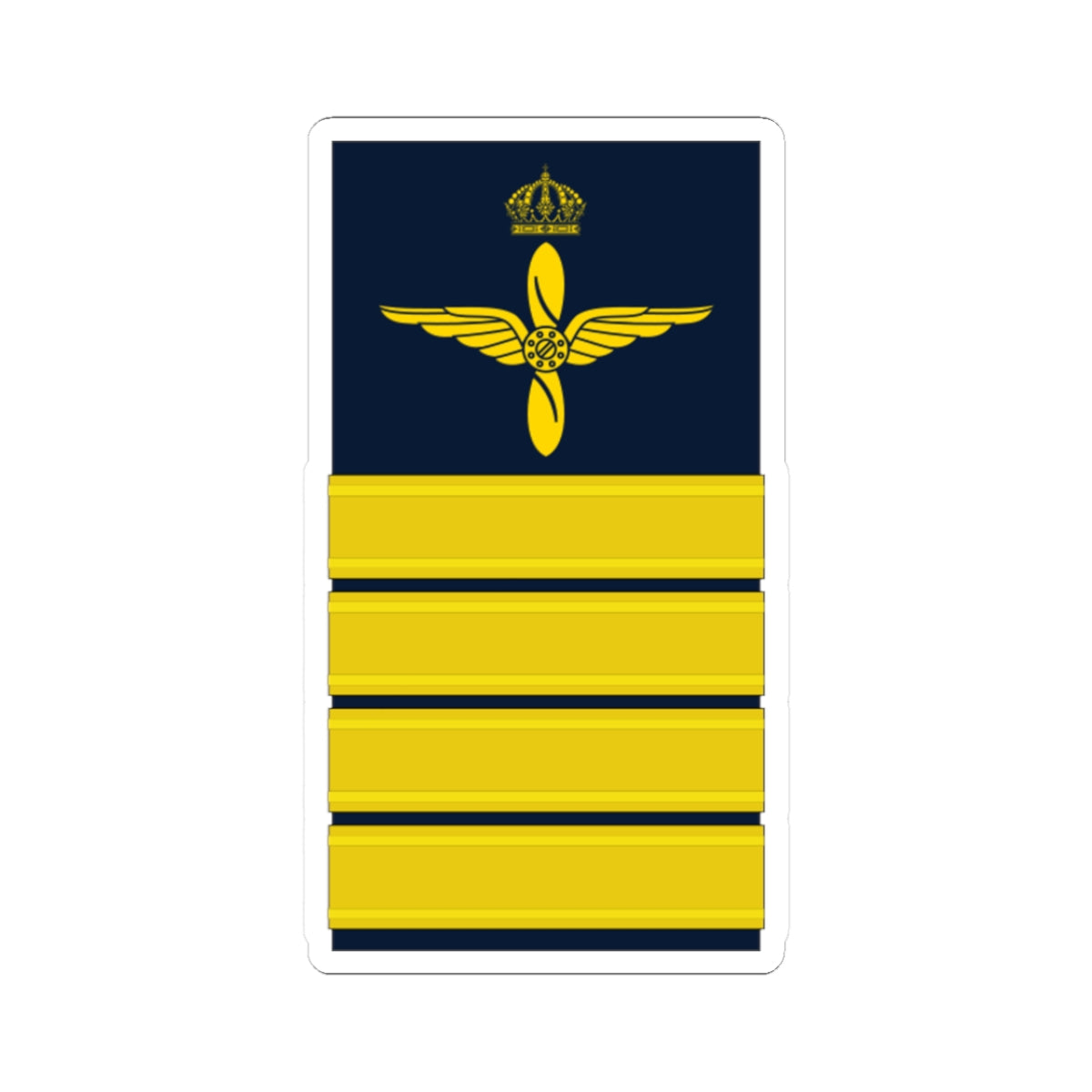 OF 5 Överste FV hylsa (Sweden) (Military Rank) STICKER Vinyl Kiss-Cut Decal