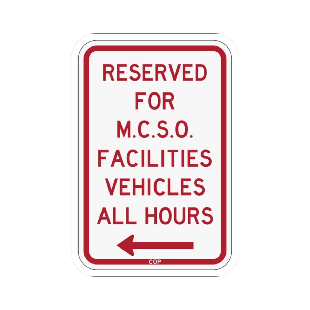 PBOT Road sign P4395L (Oregon) (Road Sign) STICKER Vinyl Kiss-Cut Decal