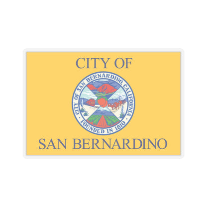 Flag of San Bernardino, California - STICKER Vinyl Kiss-Cut Decal