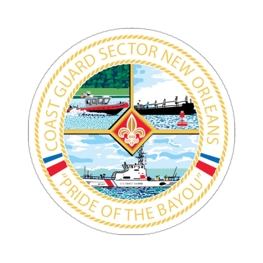 USCG Sector New Orleans   Pride of the Bayou (U.S. Coast Guard) STICKER Vinyl Kiss-Cut Decal