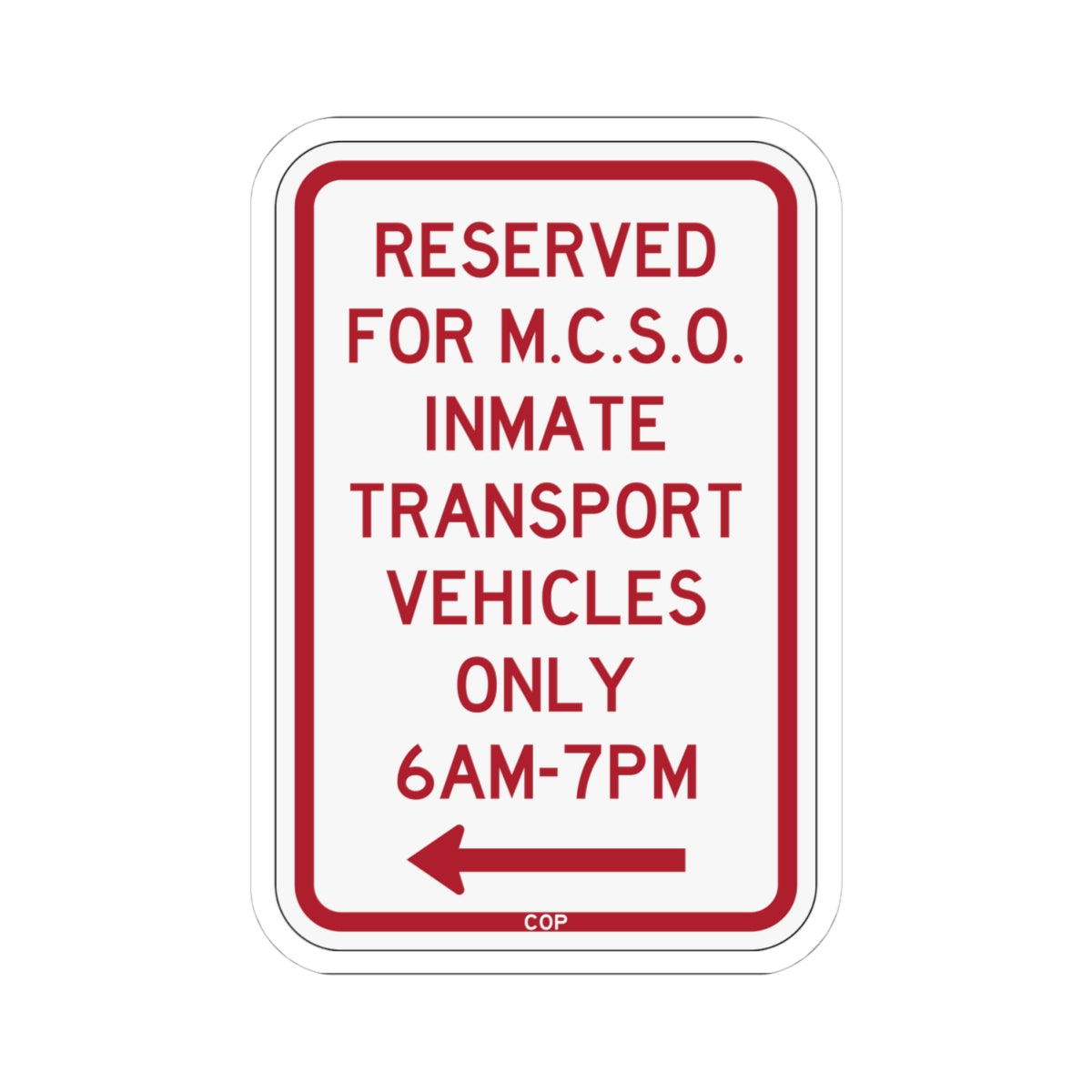 PBOT Road sign P4125L (Oregon) (Road Sign) STICKER Vinyl Kiss-Cut Decal