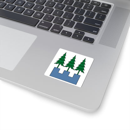 CHE Wald ZH 1910 Flag (Switzerland) STICKER Vinyl Kiss-Cut Decal