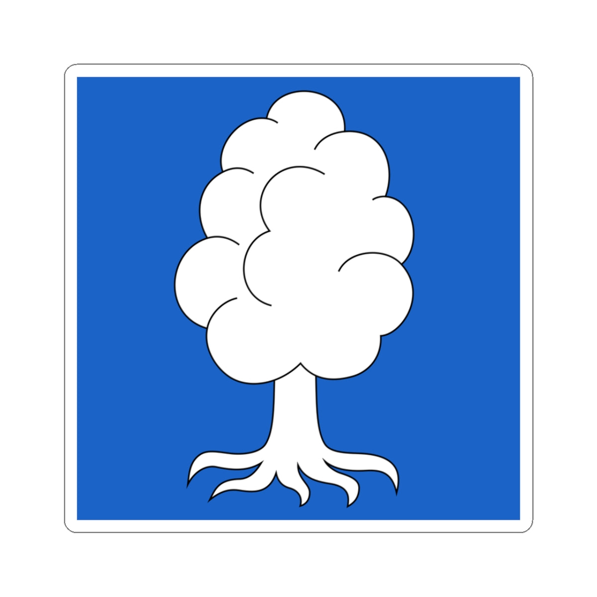 CHE Oberuster Flag (Switzerland) STICKER Vinyl Kiss-Cut Decal