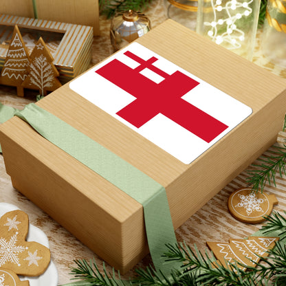 White Squadron Ensign 1702-1707 (England) STICKER Vinyl Kiss-Cut Decal