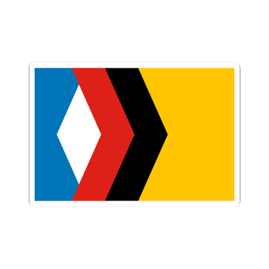 Flag of Engels Saratov oblast (Russia) STICKER Vinyl Kiss-Cut Decal