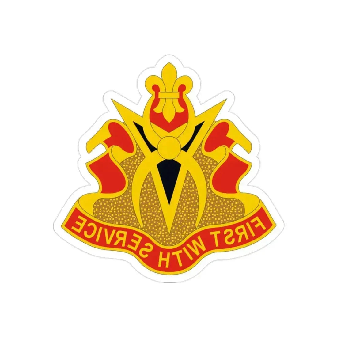589th Brigade Support Battalion (U.S. Army) REVERSE PRINT Transparent Die-Cut STICKER 2 Inch Die-Cut Transparent - The Sticker Space