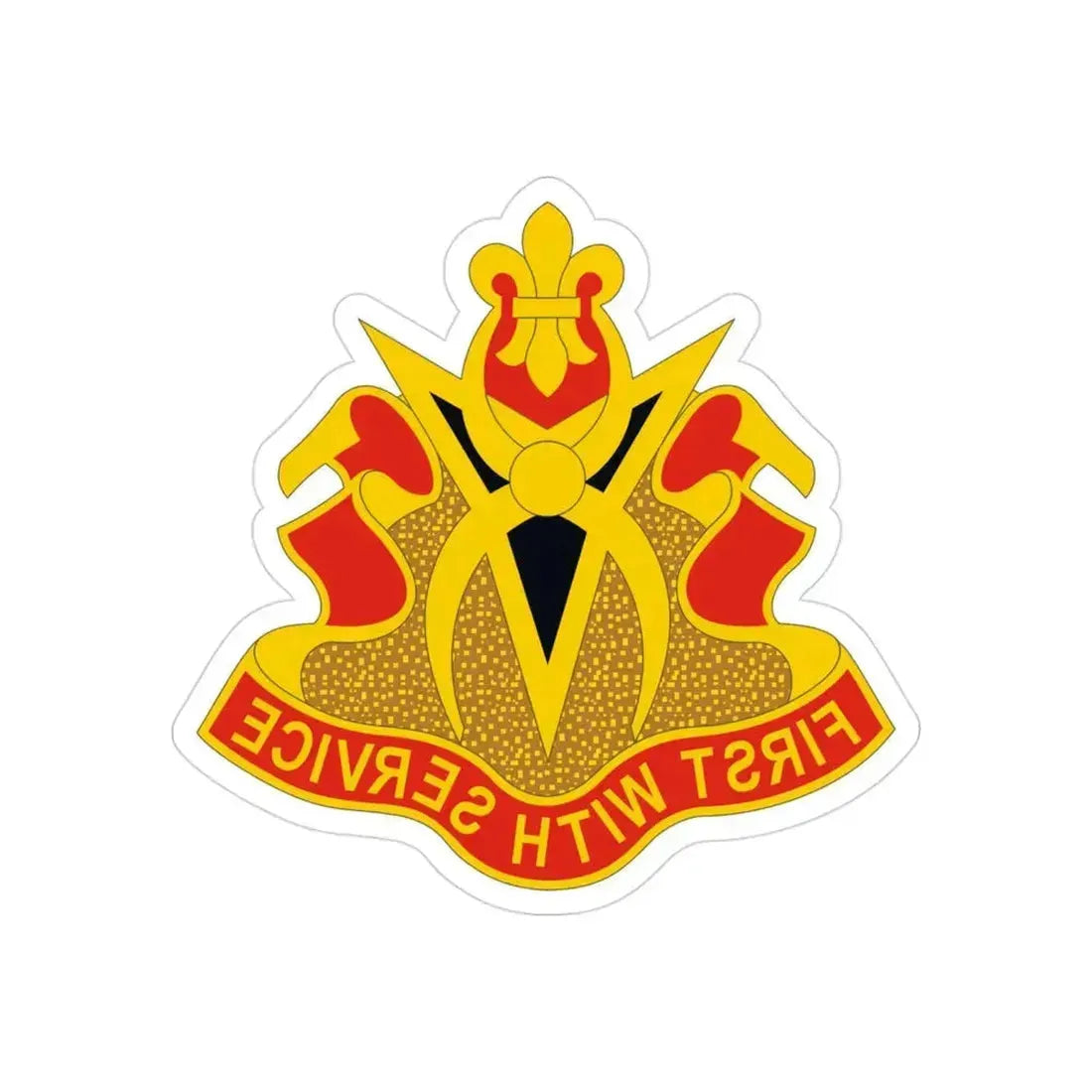 589th Brigade Support Battalion (U.S. Army) REVERSE PRINT Transparent Die-Cut STICKER 3 Inch Die-Cut Transparent - The Sticker Space