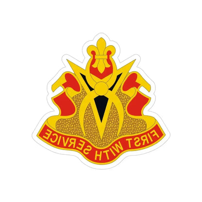 589th Brigade Support Battalion (U.S. Army) REVERSE PRINT Transparent Die-Cut STICKER 4 Inch Die-Cut Transparent - The Sticker Space