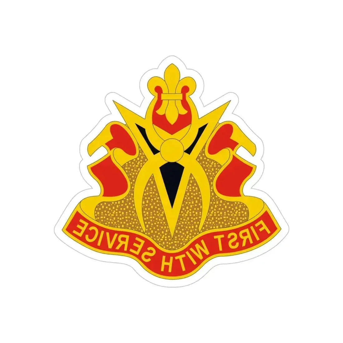 589th Brigade Support Battalion (U.S. Army) REVERSE PRINT Transparent Die-Cut STICKER 5 Inch Die-Cut Transparent - The Sticker Space