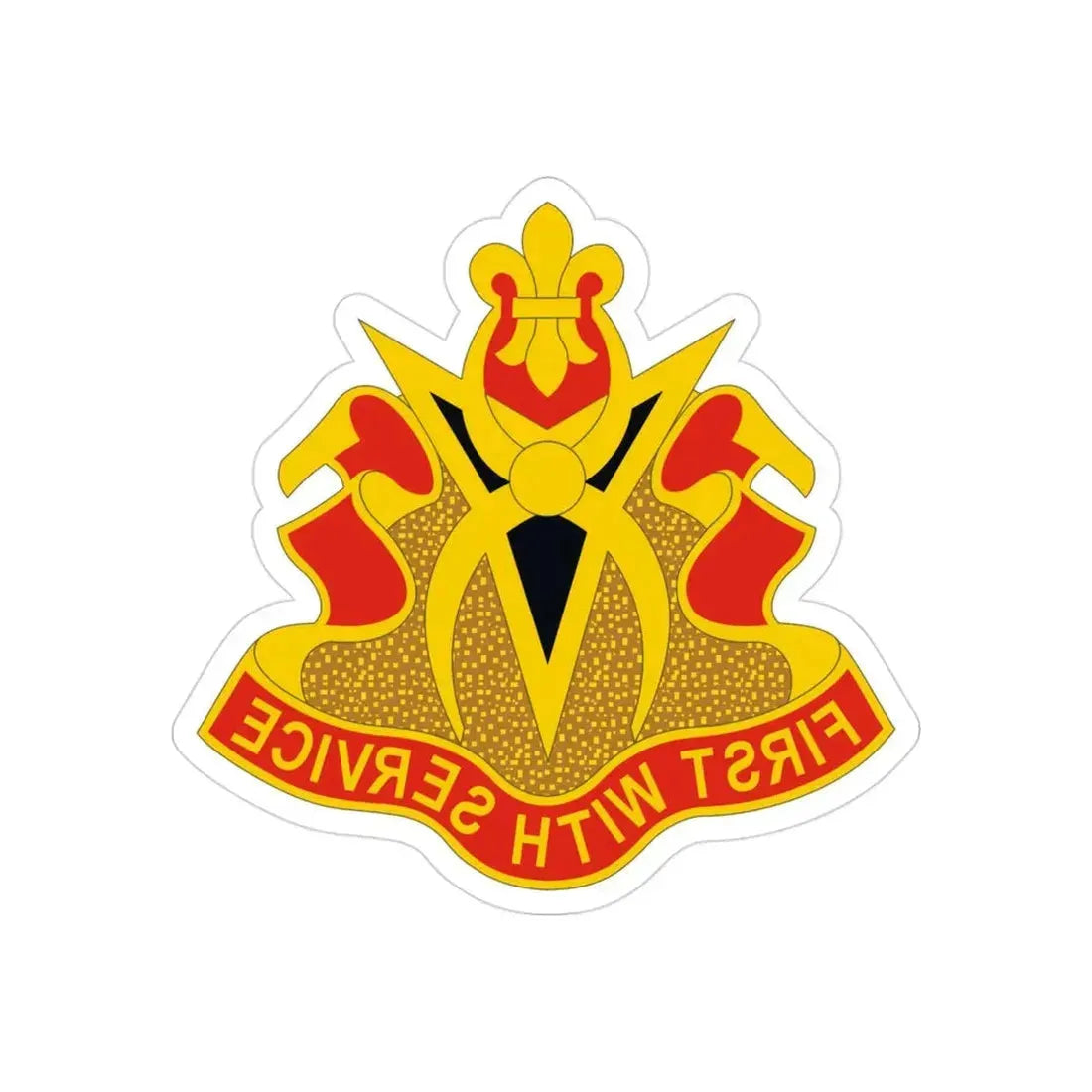 589th Brigade Support Battalion (U.S. Army) REVERSE PRINT Transparent Die-Cut STICKER - The Sticker Space