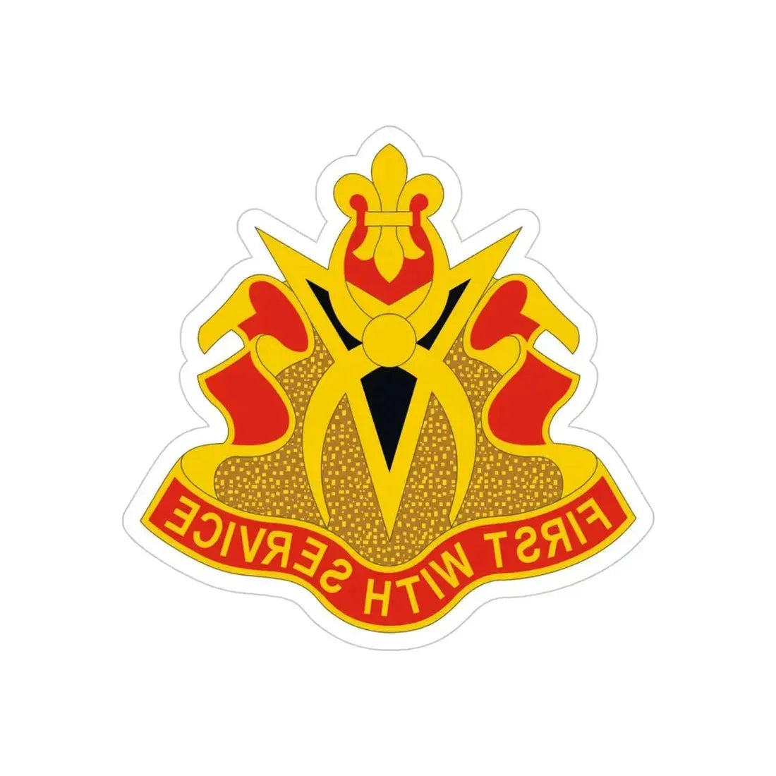 589th Brigade Support Battalion (U.S. Army) REVERSE PRINT Transparent Die-Cut STICKER - The Sticker Space