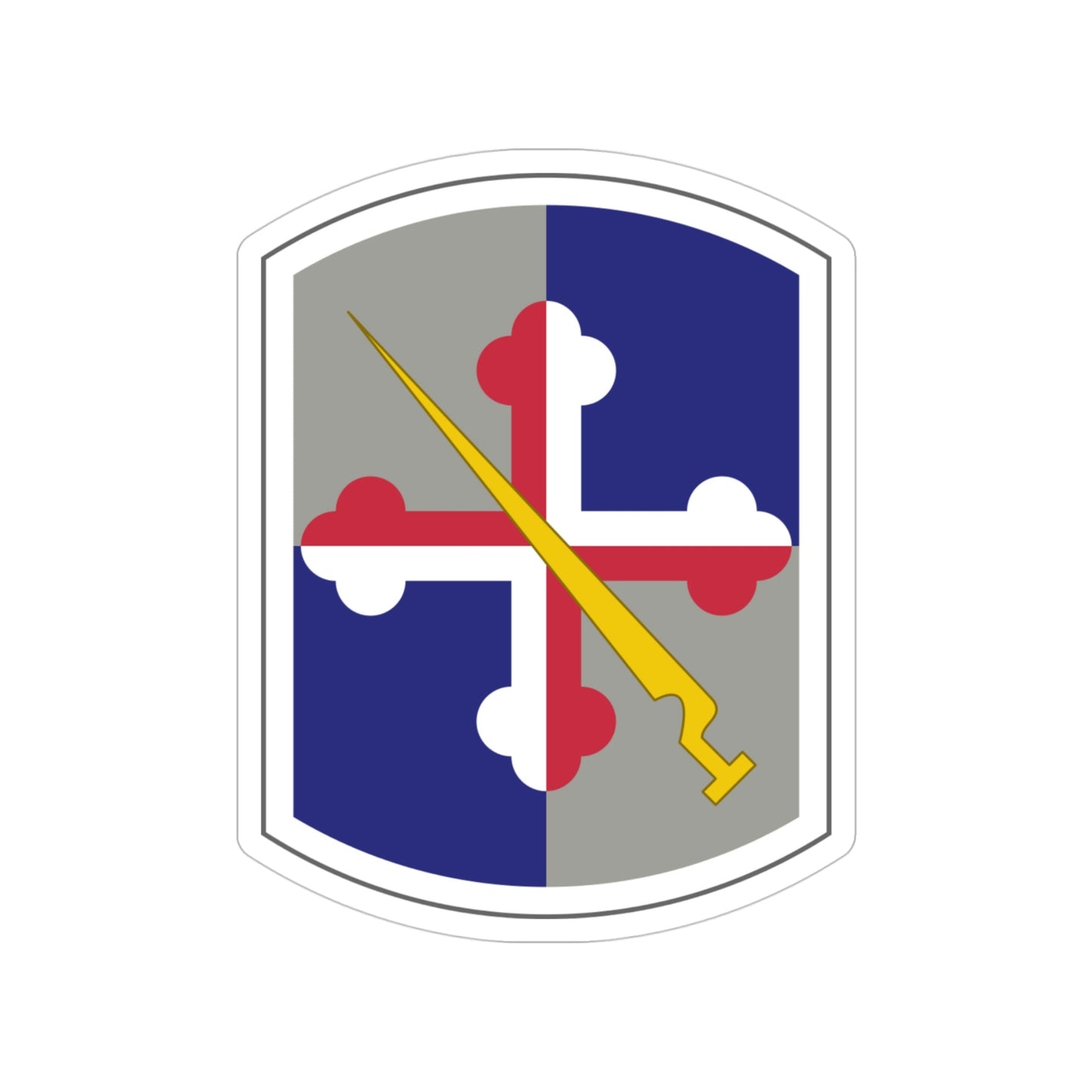 58th Infantry Brigade SSI (U.S. Army) Transparent STICKER Die-Cut Vinyl Decal-4 Inch-The Sticker Space