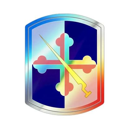 58th Infantry Brigade SSI (U.S. Army) Holographic STICKER Die-Cut Vinyl Decal 2 Inch Holographic - The Sticker Space