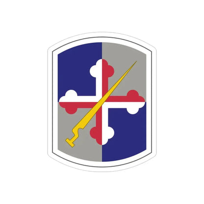 58th Infantry Brigade SSI (U.S. Army) REVERSE PRINT Transparent Die-Cut STICKER - The Sticker Space