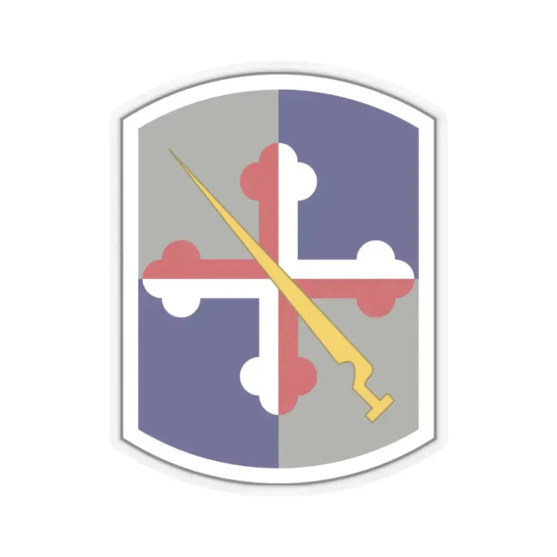 58th Infantry Brigade SSI (U.S. Army) STICKER Vinyl Kiss-Cut Decal 2 Inch Transparent - The Sticker Space