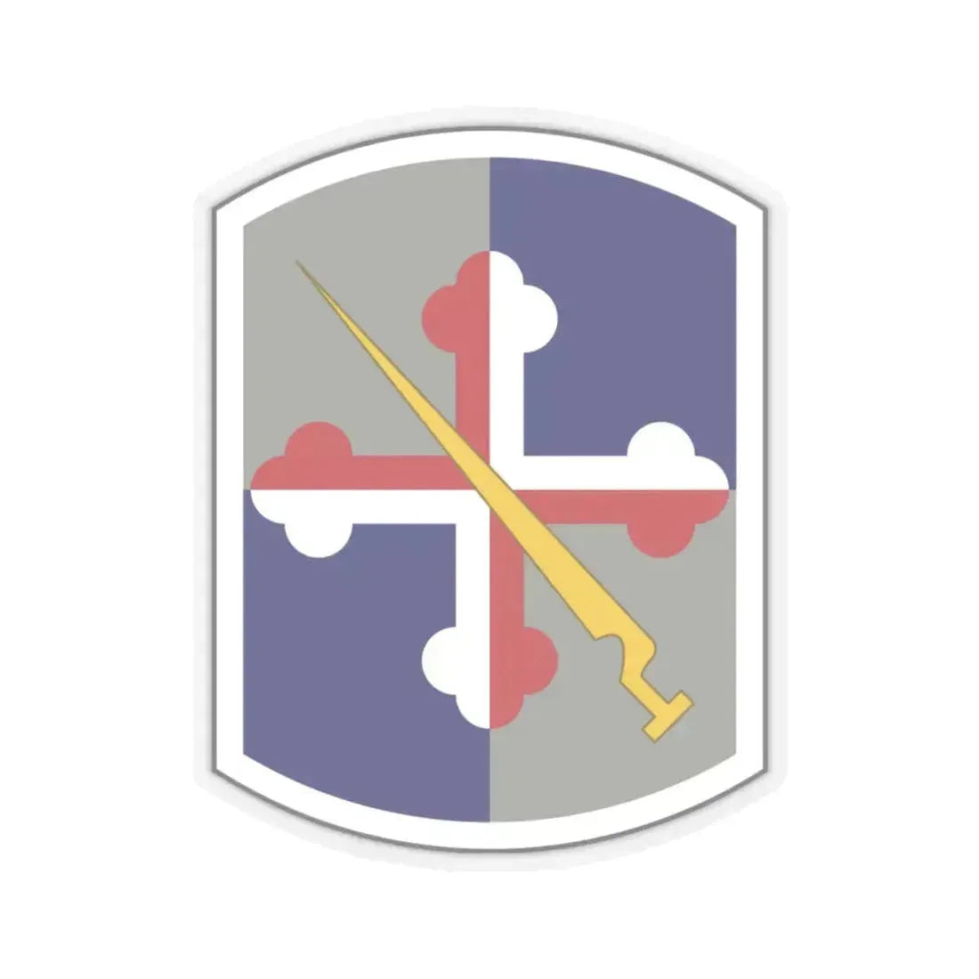 58th Infantry Brigade SSI (U.S. Army) STICKER Vinyl Kiss-Cut Decal 6 Inch Transparent - The Sticker Space