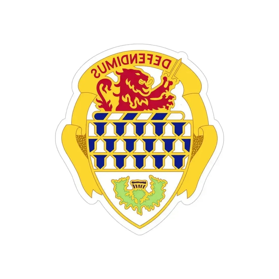 59 Air Defense Artillery Regiment (U.S. Army) REVERSE PRINT Transparent Die-Cut STICKER 5 Inch Die-Cut Transparent - The Sticker Space