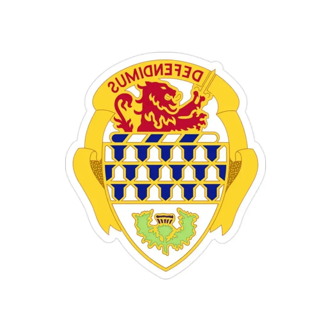 59 Air Defense Artillery Regiment (U.S. Army) REVERSE PRINT Transparent Die-Cut STICKER - The Sticker Space