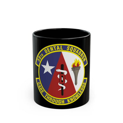 59 Dental Squadron AETC (U.S. Air Force) Black Coffee Mug-11oz-The Sticker Space