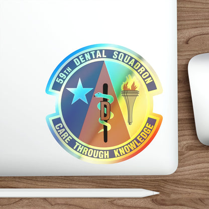 59 Dental Squadron AETC (U.S. Air Force) Holographic STICKER Die-Cut Vinyl Decal-The Sticker Space