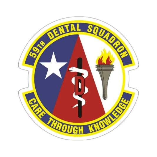 59 Dental Squadron AETC (U.S. Air Force) STICKER Vinyl Kiss-Cut Decal 2 Inch White - The Sticker Space