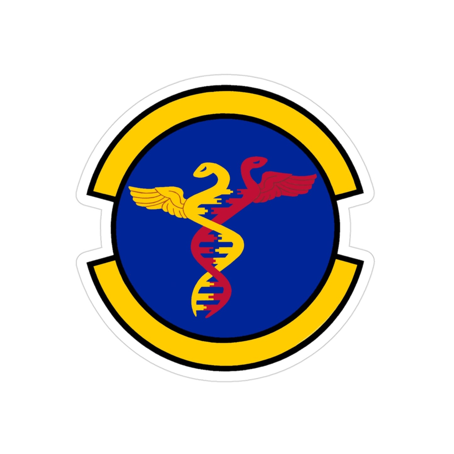 59 Laboratory Squadron AETC (U.S. Air Force) REVERSE PRINT Transparent STICKER-3" × 3"-The Sticker Space