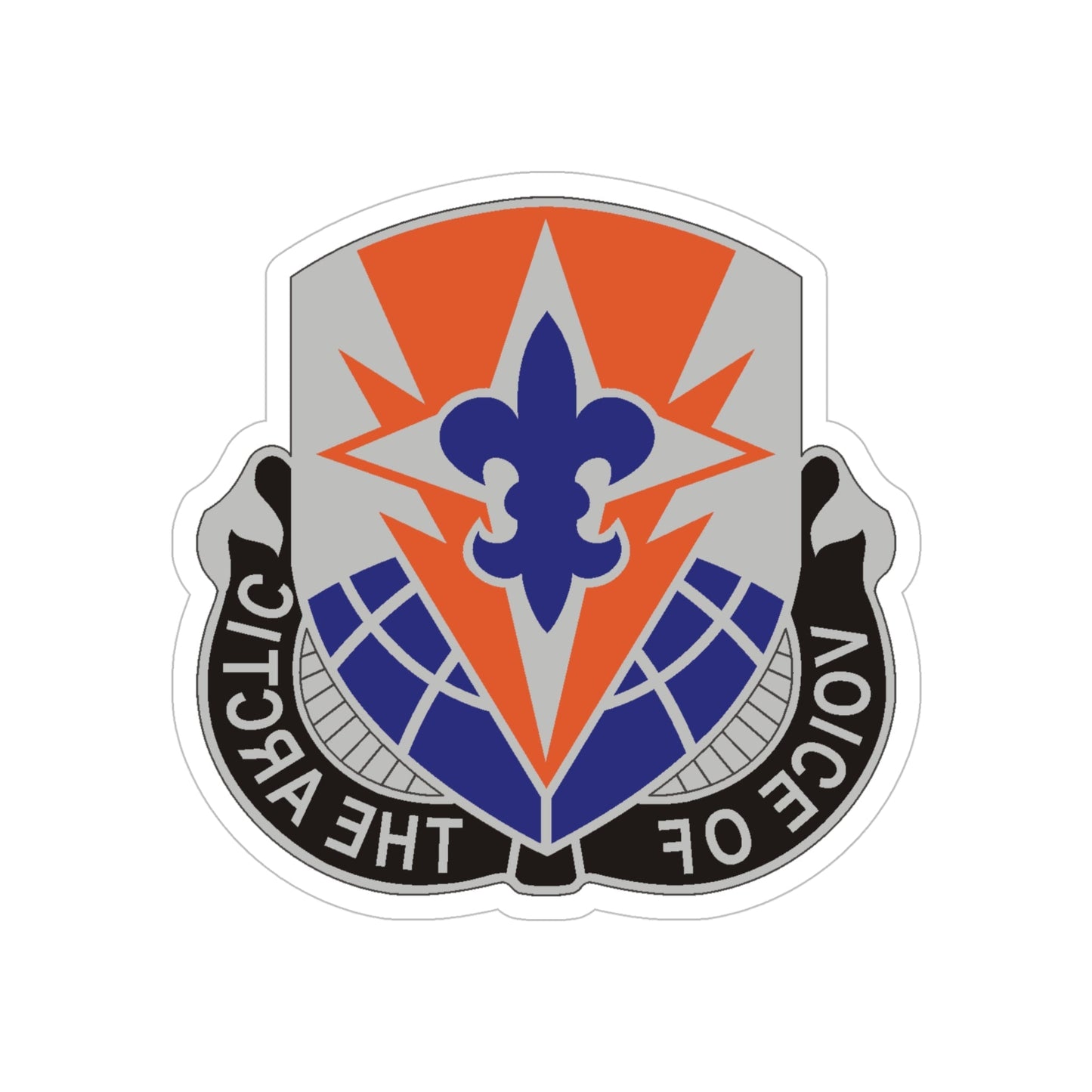 59 Signal Battalion (U.S. Army) REVERSE PRINT Transparent STICKER-5" × 5"-The Sticker Space