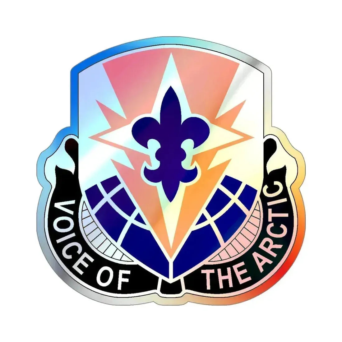 59 Signal Battalion (U.S. Army) Holographic STICKER Die-Cut Vinyl Decal 5 Inch Holographic - The Sticker Space