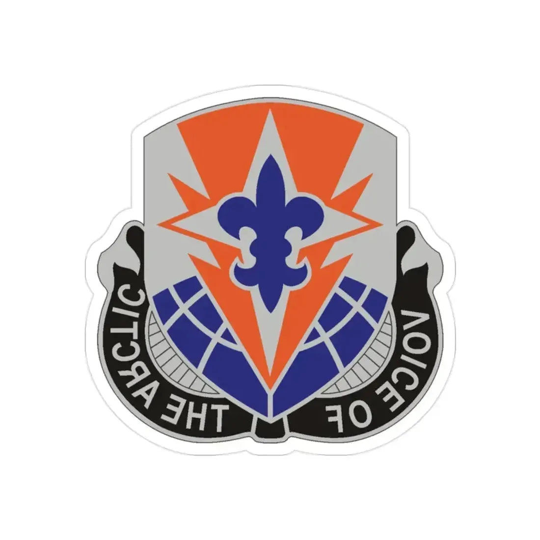 59 Signal Battalion (U.S. Army) REVERSE PRINT Transparent Die-Cut STICKER 2 Inch Die-Cut Transparent - The Sticker Space