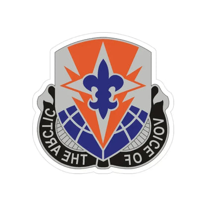 59 Signal Battalion (U.S. Army) REVERSE PRINT Transparent Die-Cut STICKER 2 Inch Die-Cut Transparent - The Sticker Space