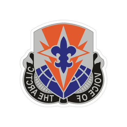 59 Signal Battalion (U.S. Army) REVERSE PRINT Transparent Die-Cut STICKER 3 Inch Die-Cut Transparent - The Sticker Space