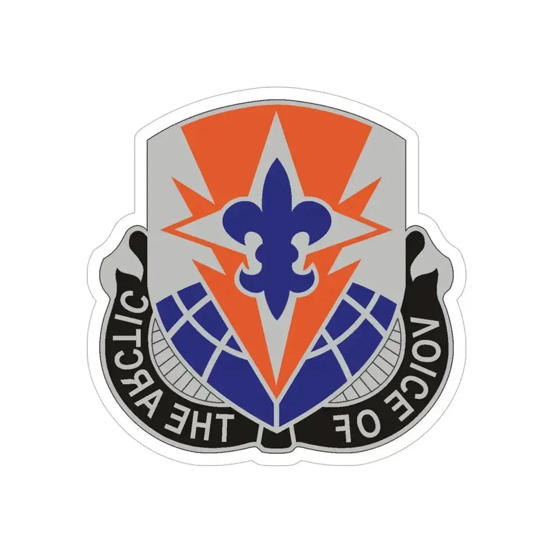 59 Signal Battalion (U.S. Army) REVERSE PRINT Transparent Die-Cut STICKER 6 Inch Die-Cut Transparent - The Sticker Space