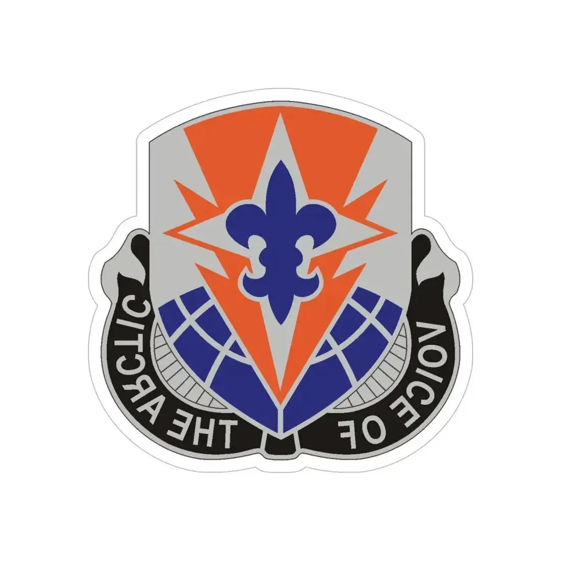 59 Signal Battalion (U.S. Army) REVERSE PRINT Transparent Die-Cut STICKER - The Sticker Space