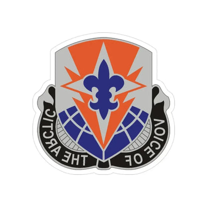 59 Signal Battalion (U.S. Army) REVERSE PRINT Transparent Die-Cut STICKER - The Sticker Space